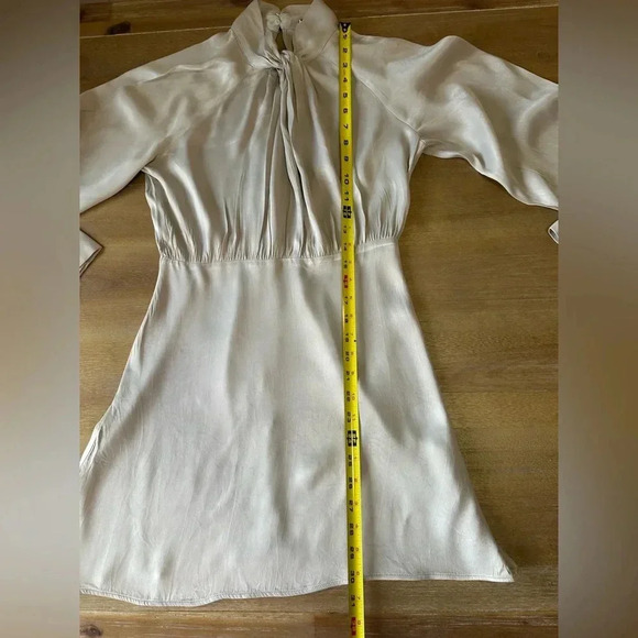 Zara Silky Satin Effect Knotted Dress - Picture 5 of 12